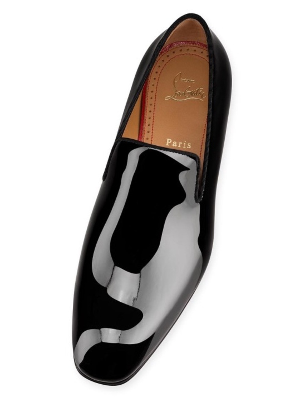 New Christian Louboutin Dandelion Loafers Patent calf leather Black $995 43